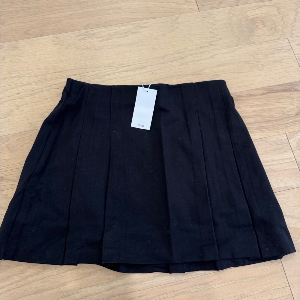 Mango pleated mini skirt